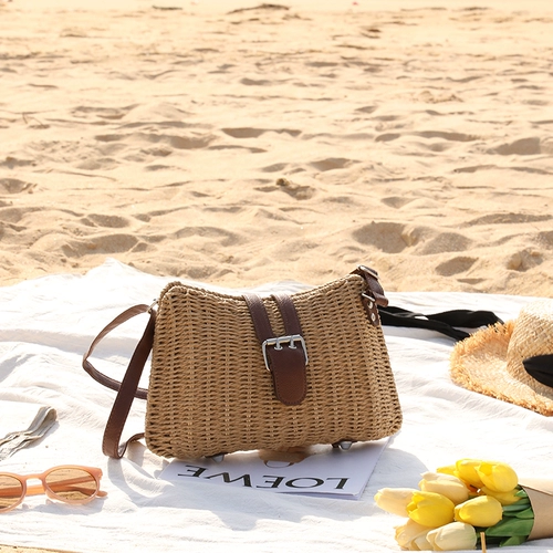 Соломенная модная сумка на одно плечо, сумка через плечо, популярно в интернете