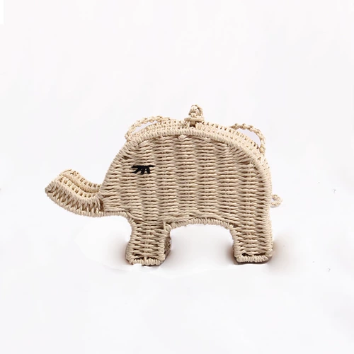 Соломенная сумка через плечо, кошелек, свежая милая пляжная небольшая сумка