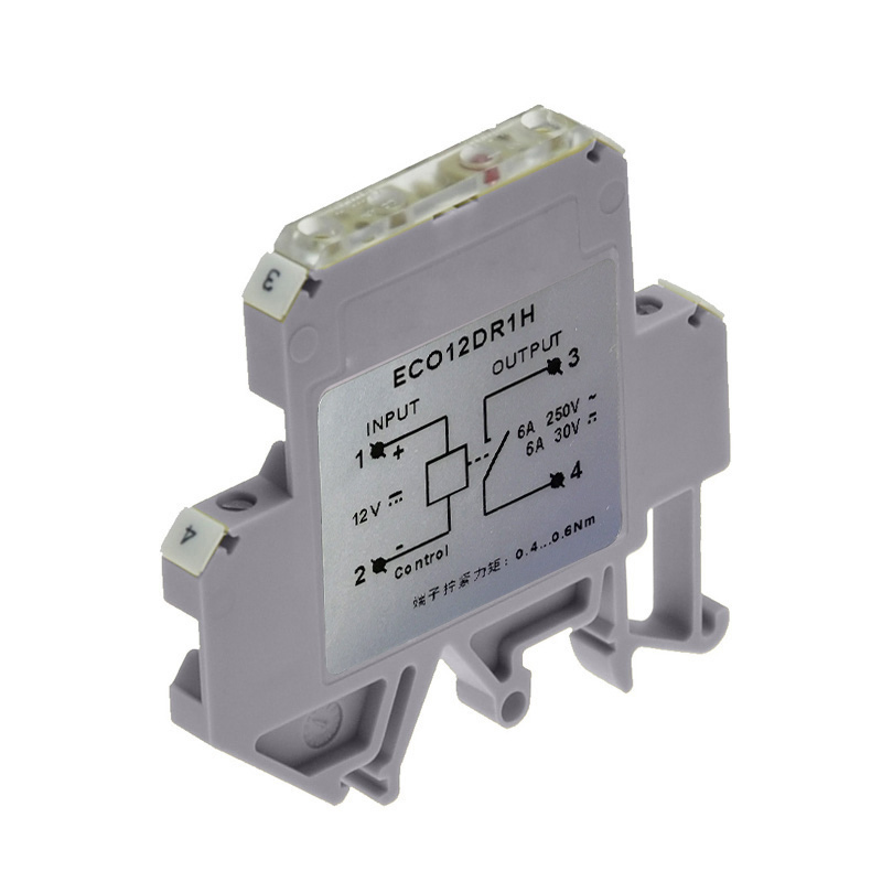 6mm thick ultra-thin intermediate relay 12V DC input 1 group of normal open output 6A replacement Weidmüller MCZ