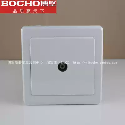 BOCHO Bojian switch socket E50 series 86 type TV socket PC flame retardant material 86 type TV plug 86 type
