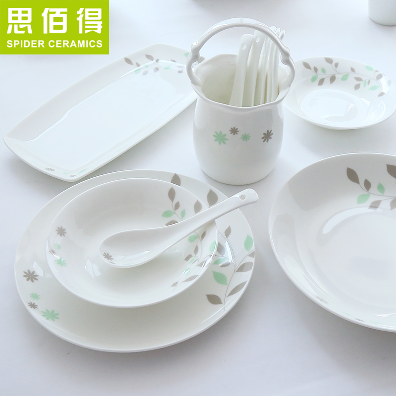 Think hk to ipads porcelain tableware dishes suit bulk, Korean dish bowl of diy and tie - in combination of household tableware suit