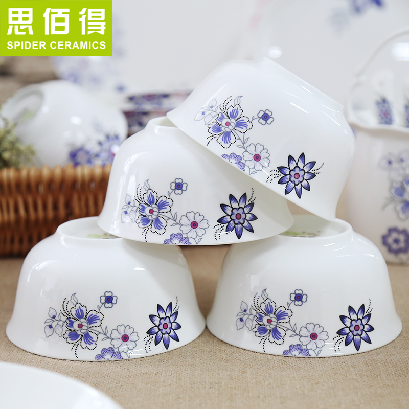 Clearance, hk have 56 skull porcelain tableware suit dishes home dishes chopsticks sets Korean wedding gift box