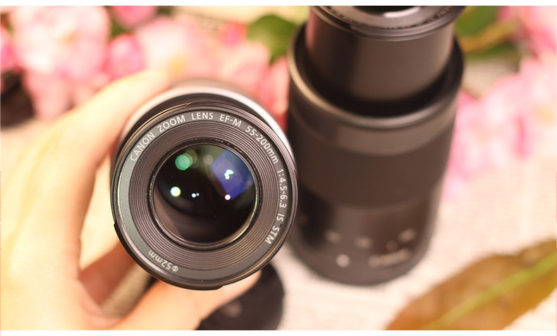 Canon EF-M 55-200mm f 4.5-6.3 IS STM m6 m3 ống kính micro SLR lens góc rộng canon