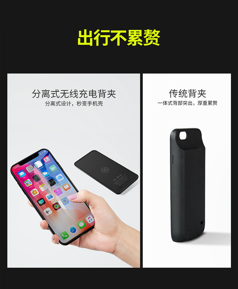 Magnetic Romoss Luoma Shi riêng biệt không dây sạc pin Po đoạn táo IphoneXr / Xs / Max dành riêng điện thoại di động - Ngân hàng điện thoại di động pin sac energizer