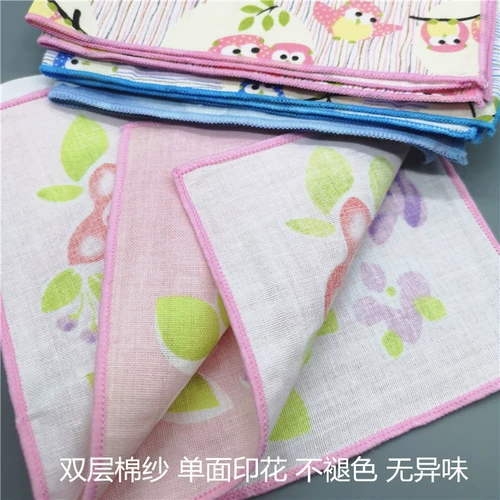 Двухэтажный хлопковый носовой платок для пожилых людей, хлопковое детское полотенце от пота, шарф, 5 шт