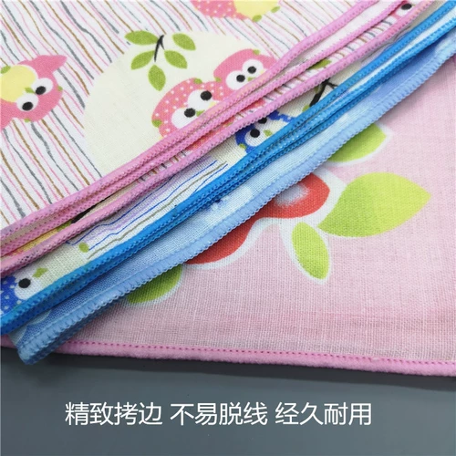 Двухэтажный хлопковый носовой платок для пожилых людей, хлопковое детское полотенце от пота, шарф, 5 шт