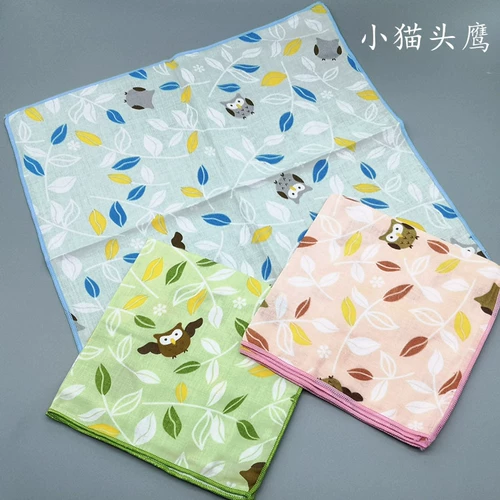 Двухэтажный хлопковый носовой платок для пожилых людей, хлопковое детское полотенце от пота, шарф, 5 шт