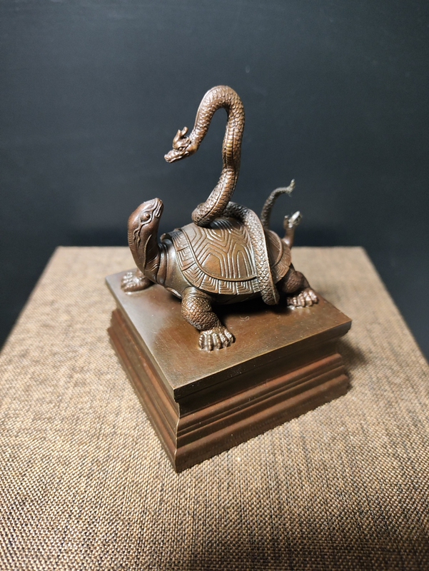 Pure Copper Turtle and Snake Ornament, Pure Copper Xuanwu Ornament, Wudang Mountain Xuanwu Gold Seal, Wudang Mountain Turtle and Snake Gold Seal, Dragon Turtle Mythical Beast Large Pure Copper Turtle and Snake Ornament, Pure Copper Xuanwu Ornament, Wudang Mountain Xuanwu Gold Seal, Wudang Mountain Turtle and Snake Gold Seal, Dragon Turtle Mythical Beast Large