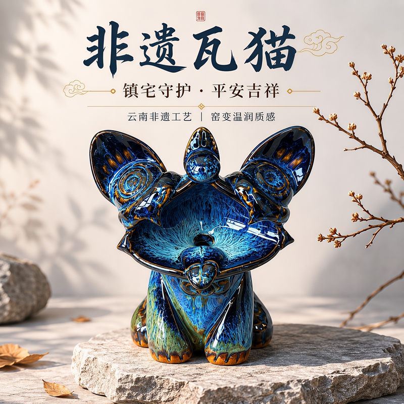 Yunnan Wamao Desktop Small Ornament, Dali Tourist Souvenir, Intangible Cultural Heritage Ceramic, Cute and Quirky, Stress-Relief for Workstations, Auspicious Commemorative Gift Yunnan Wamao Desktop Small Ornament, Dali Tourist Souvenir, Intangible Cultural Heritage Ceramic, Cute and Quirky, Stress-Relief for Workstations, Auspicious Commemorative Gift
