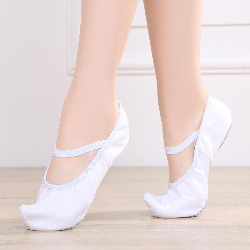 White North Korea Dance Shoes Soft-bottom Practice Shoes Hook Shoes Folk Dance Performance Dancing Shoes Flat Heel Dance Shoes-Taobao
