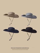 Western Cowboy Fisherman Hat Climbing Mountain Summer Sun Breathable Sunscreen Outdoor Camping Sunbeds Hiking Mountaineering
