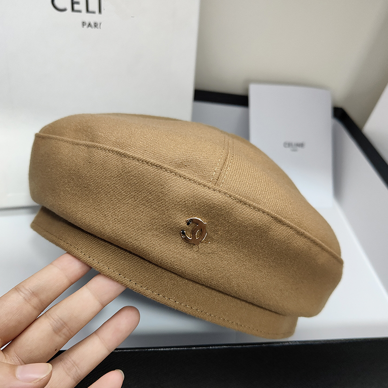 Elegant lady temperament bud Hat Women's painter hat autumn and winter new street shooting concave Hat Beret trend
