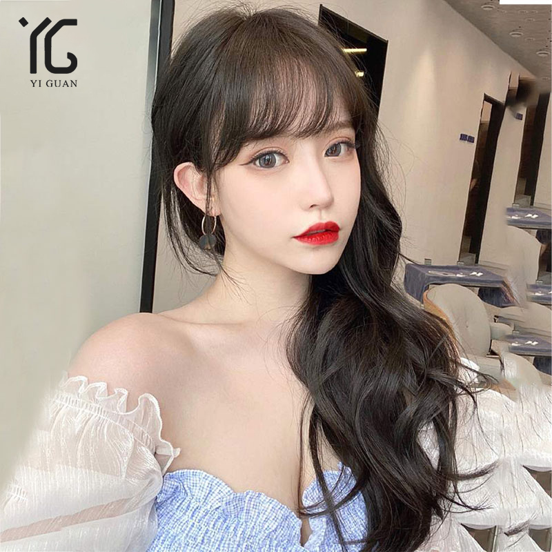 Wig female hair hair hair hair hair naturally can tie wave lace handling curls wig set