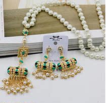 New Bohemian Flow Sugem Water Drill Famous Yuanyu Necklace Woman Temperament Long Money Chain