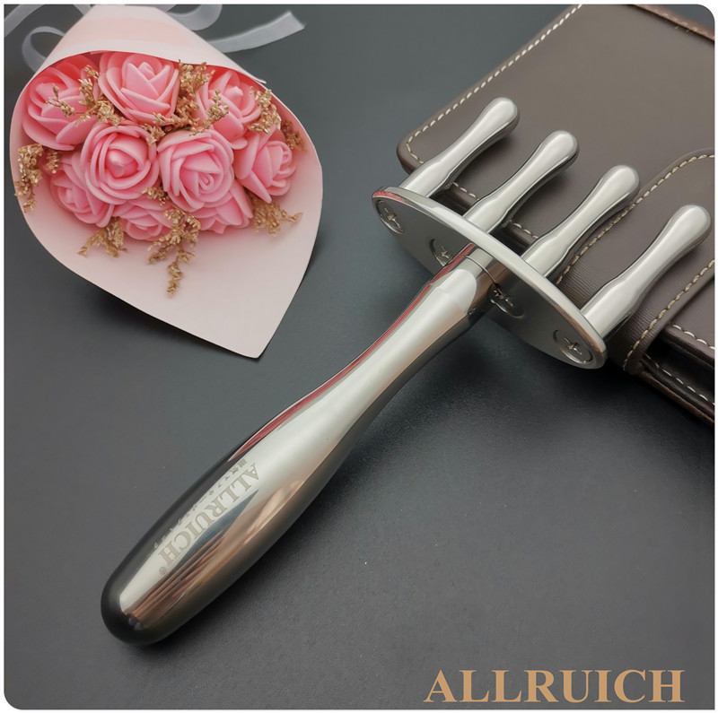 ALLRUICH beauty magnetic fork meridian massage acid removal magnetic therapy Rod magnetic fork massage stick