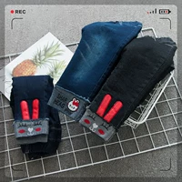 Quần bé gái mùa thu đông trẻ em cộng với quần nhung Trẻ em 1-3 tuổi dày quần áo trẻ em quần jean bé gái 2 mẫu mùa đông các mẫu quần đẹp cho bé yêu