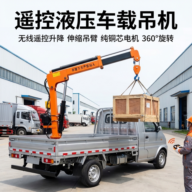 Vehicle-Mounted Crane Electric 360 ° Rotating Jib Crane, Vehicle-Mounted Crane, Small Tricycle, Household Lifting Telescopic Arm Vehicle-Mounted Crane Electric 360 ° Rotating Jib Crane, Vehicle-Mounted Crane, Small Tricycle, Household Lifting Telescopic Arm