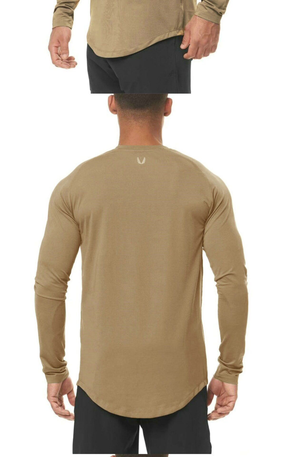 ASRV Спортивный эластичный лонгслив для спортзала для тренировок, облегающий крой, большой размер, делается под заказ, для бега 