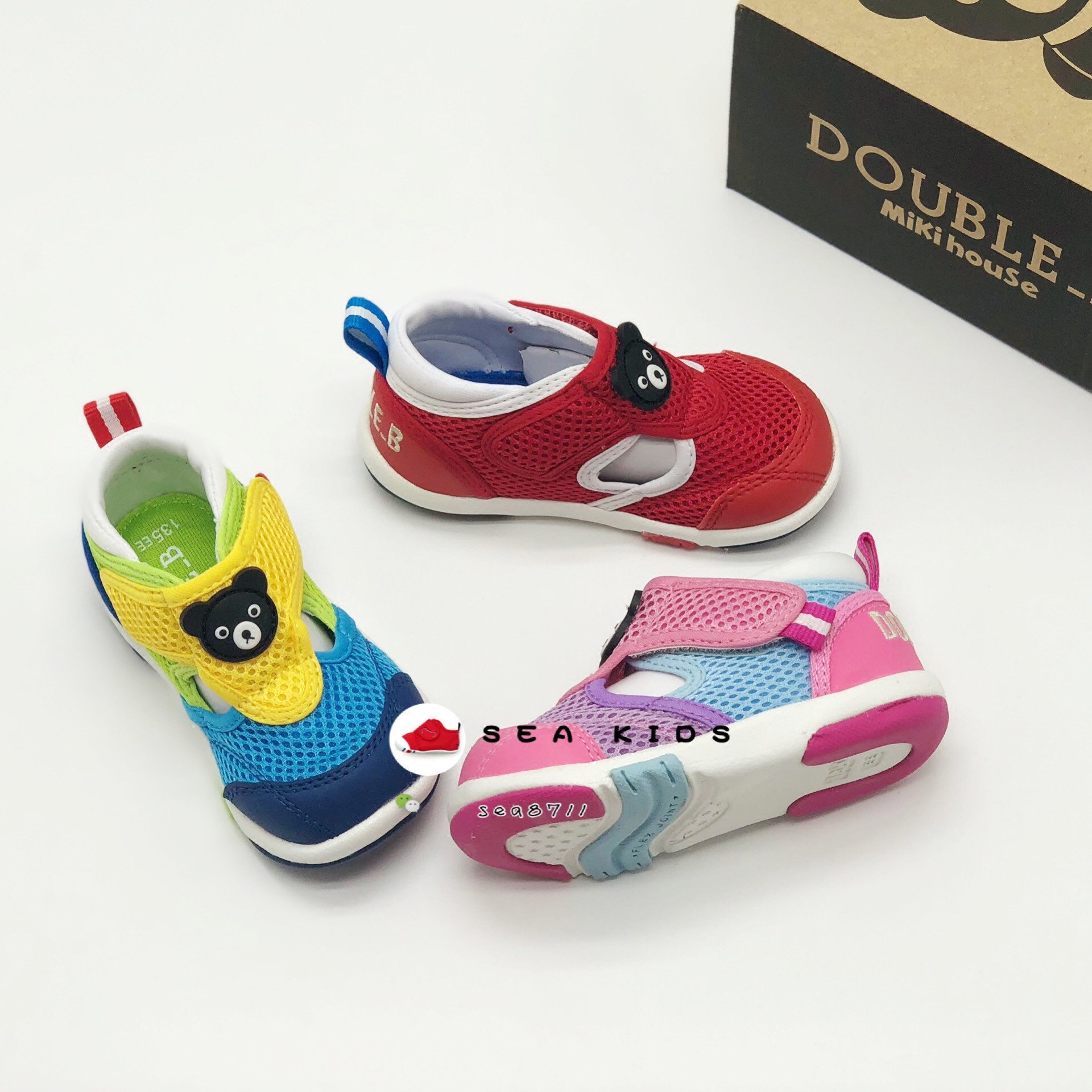 Jiangsu spot mikihouse children's spring and summer mesh two-stage toddler shoes 62-9302-978