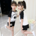 Girls thể thao Kit 2020 mới mùa hè ăn mặc vừa và lớn trẻ em mùa hè ăn mặc hai mảnh cô gái thời trang thời trang thời trang thời trang 