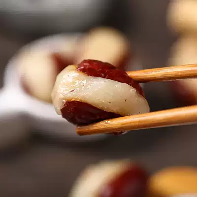 Breakfast farmhouse specialty heart too soft glutinous rice red dates sandwich snacks Snacks red dates glutinous rice cake handmade 300g