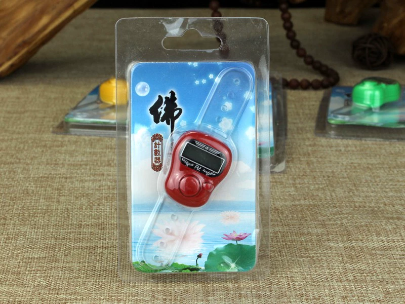 Ám ảnh đức phật truy cập loại nhẫn ngón tay tụng kinh tiết kiệm năng lượng và bảo vệ môi trường màu sắc ngẫu nhiên (mười có một miễn phí) - Nhẫn