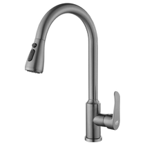 Kitchen pull-out faucet splash-proof dishwashing basin household hot and cold retractable two-in-one sink dishwasher 3143