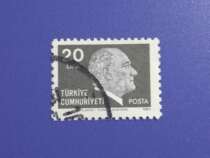 Turkish letter stamp 1980 President Kemal 1 full of 18 yuan