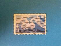 US Credit Sales Stamp 2001 Air Stamp McKinley Mountain Wind Letter Sales 1