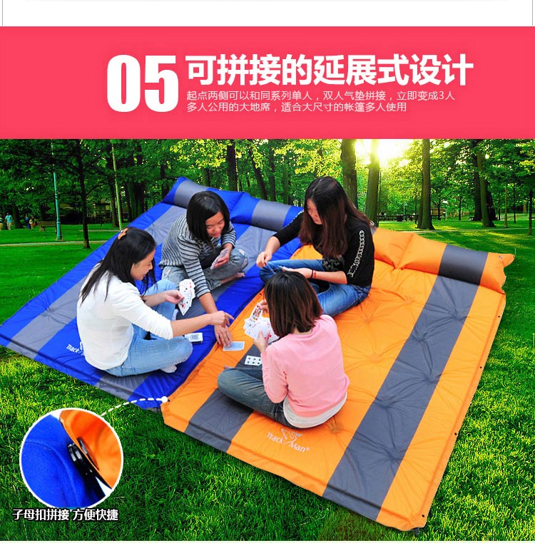 Trackman ngoài trời bơm hơi tự động cắm trại đôi dày lều đệm ngủ mat ẩm mat mat dã ngoại - Thảm chống ẩm / Mat / Gối chiếu xốp cho bé