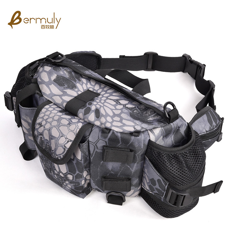 Tactical Purse men's multifunctional hanging bag Canvas Riding Abrasion Resistant Military Camouflated Outdoor Sport Inclined Satchel Bag