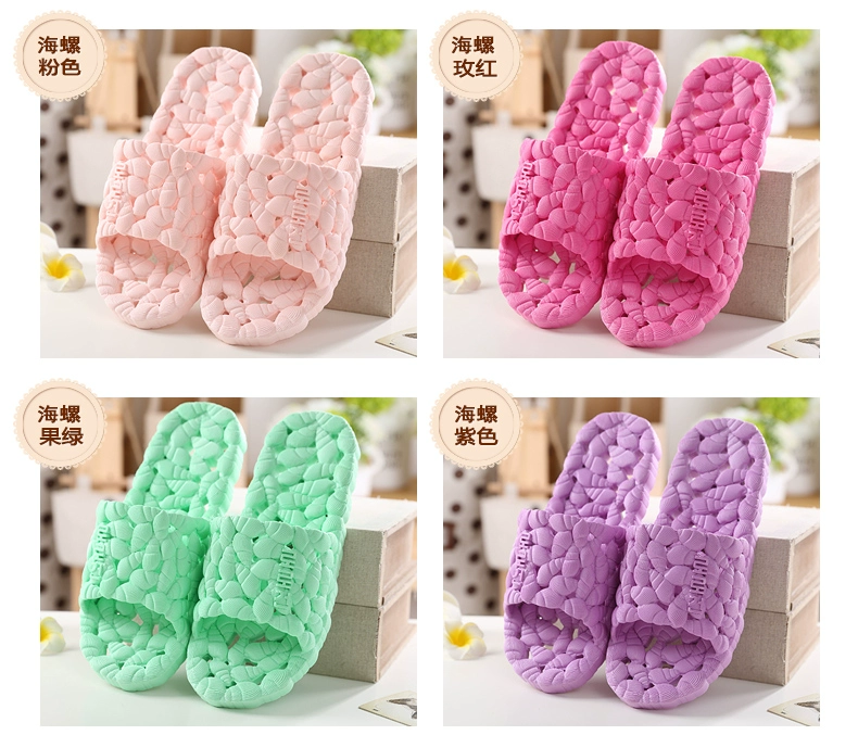 Dép và dép nữ mùa hè nhà vài nhà bị rò rỉ trong nhà non-slip đáy mềm tắm hollow phòng tắm của nam giới ngày dep đi trong nhà