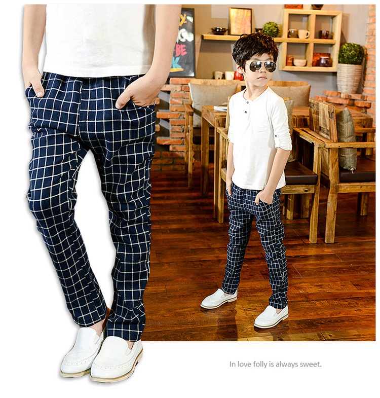 Pantalon garcon pantalon à carreaux - Ref 2054479 Image 18