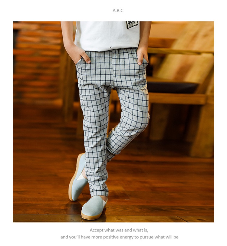 Pantalon garcon pantalon à carreaux - Ref 2054479 Image 23