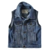 Áo vest bé trai denim xuân 2019 xuân hè mới thủy triều mặc vest trẻ em trong áo vest bé trai nam quần áo trẻ em Áo ghi lê