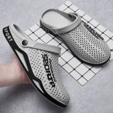 Тапочки, туфли для мальчиков, нескользящие сандалии, пляжная обувь, для среднего возраста