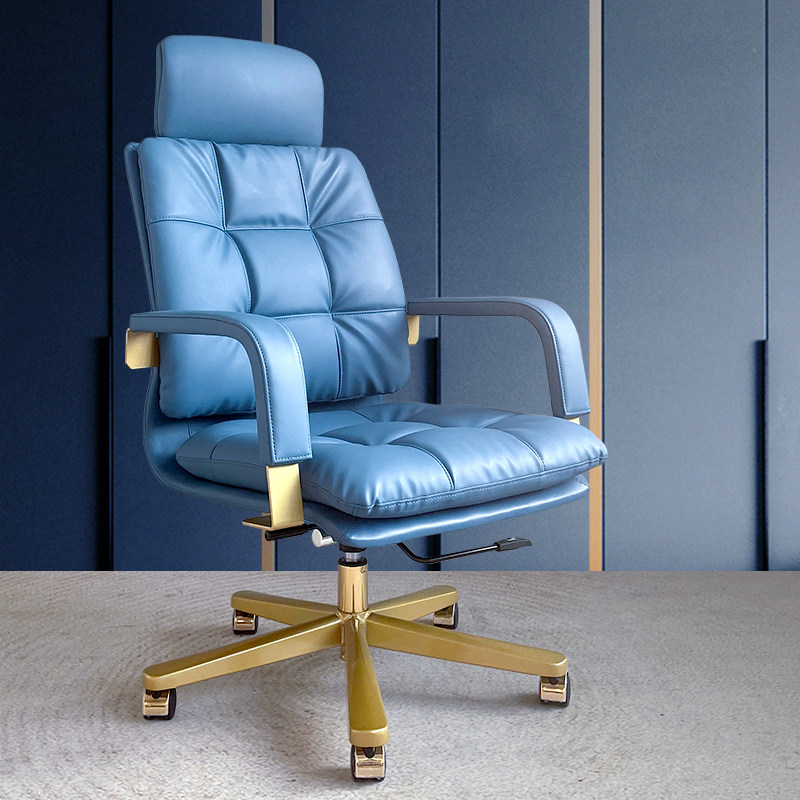 Shlofidi boss chair reclining Italian office chair backrest home study computer chair swivel chair leather book chair