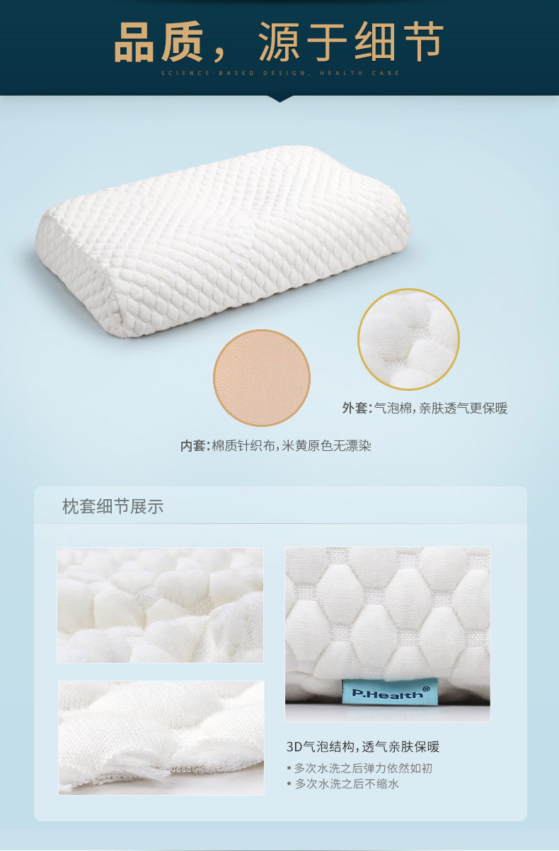 Bihe Gối trung niên Gối nhớ chăm sóc cổ tử cung Gối ngủ Gối quà tặng Một cặp gối bông gối - Gối gối đỡ cổ