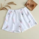 Cotton crepe vài chiếc quần short mùa hè mỏng phần nam và nữ đơn giản quần ở nhà đơn giản đã giặt quần đi biển cotton quần pyjama cộng với kích thước - Quần tây