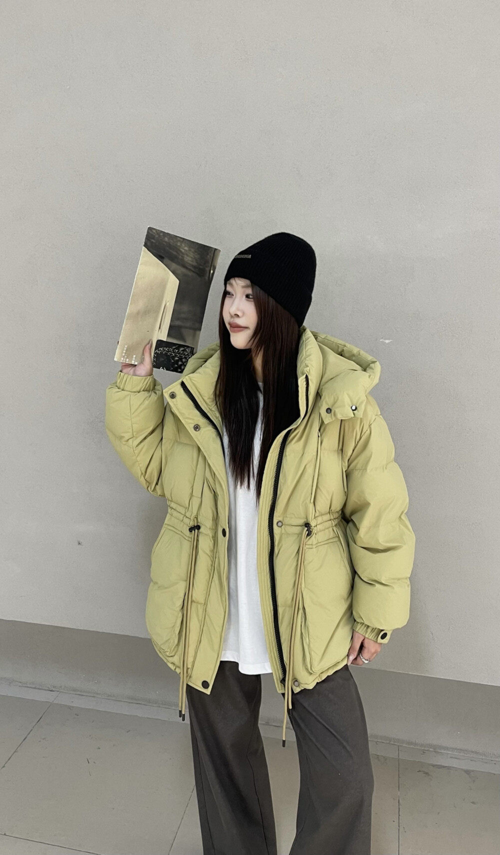Hooded Winter Down Jacket Lily 71072 Korean Style - Taobao product photo 8