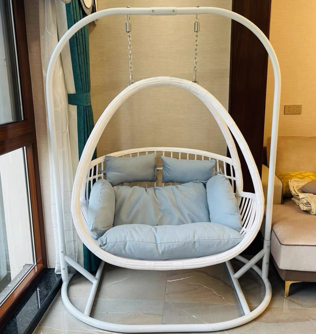 Hanging chair outdoor swing hanging basket rattan chair home leisure lazy indoor balcony bird's nest chair hammock cradle chair rocking chair