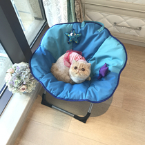 Clear Goods Canvas Suede Foldable Unwashed Pet Dog Cat Winter New Chair Deck Chair Cat Kennel