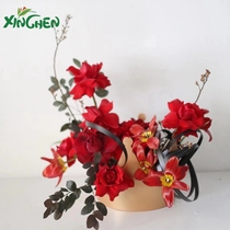 Xinchen capital New Miaos crown gift box crown plastic flower case waterproof flowers flower arrangement box Buy two and send one