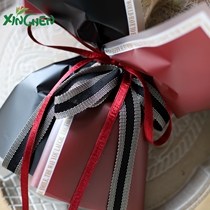 New Muyun belt bouquet ribbon bow ribbon ribbon double-sided two-color ribbon gift box packaging bow