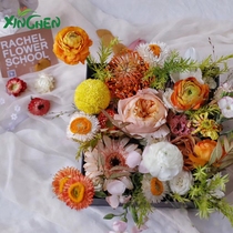 Xinchen 2019 new flower packaging gift box plain round square flower shop materials supplies flower arrangement