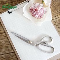 Hinchen Timber Flowers Wrapping Paper Silk Ribbon Scissors Floral Art Dress With Tailor Made Scissors 9 Inch Floral Art Scissors