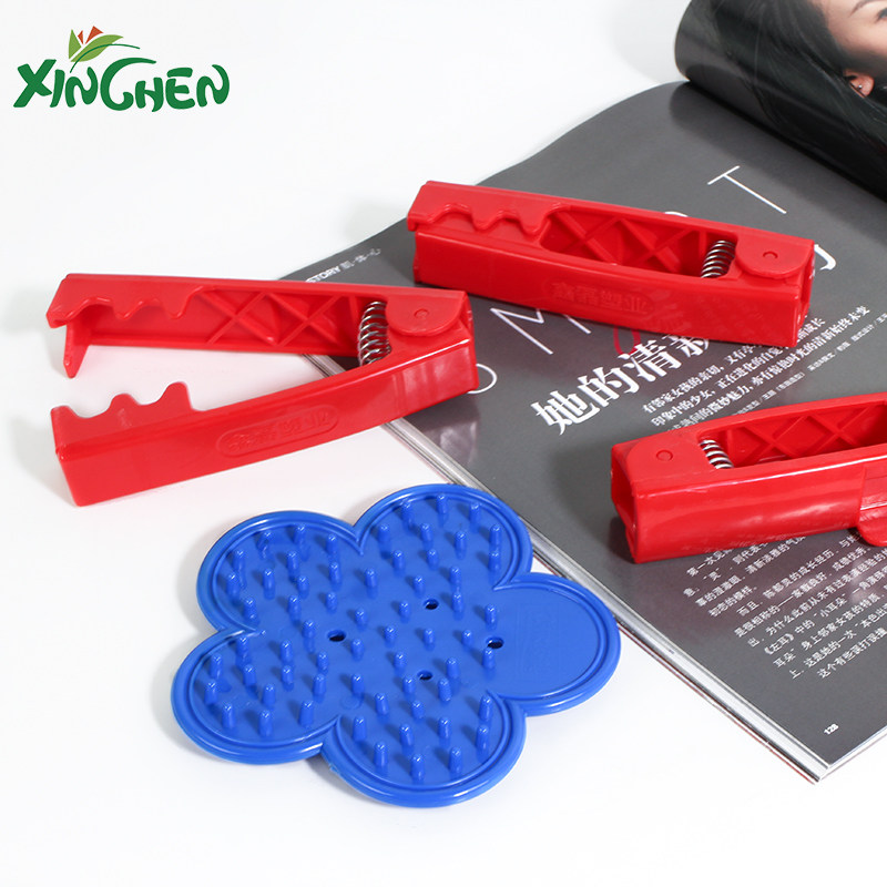 Xin Chen popular rose iron prick pliers clip Plum rubber to prick treasure Bouquet packaging materials florist supplies