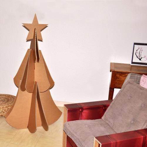 Paper Huijia Christmas corrugated paper environmentally friendly creative Christmas tree can be customized 1 8 meters high handmade Christmas gifts