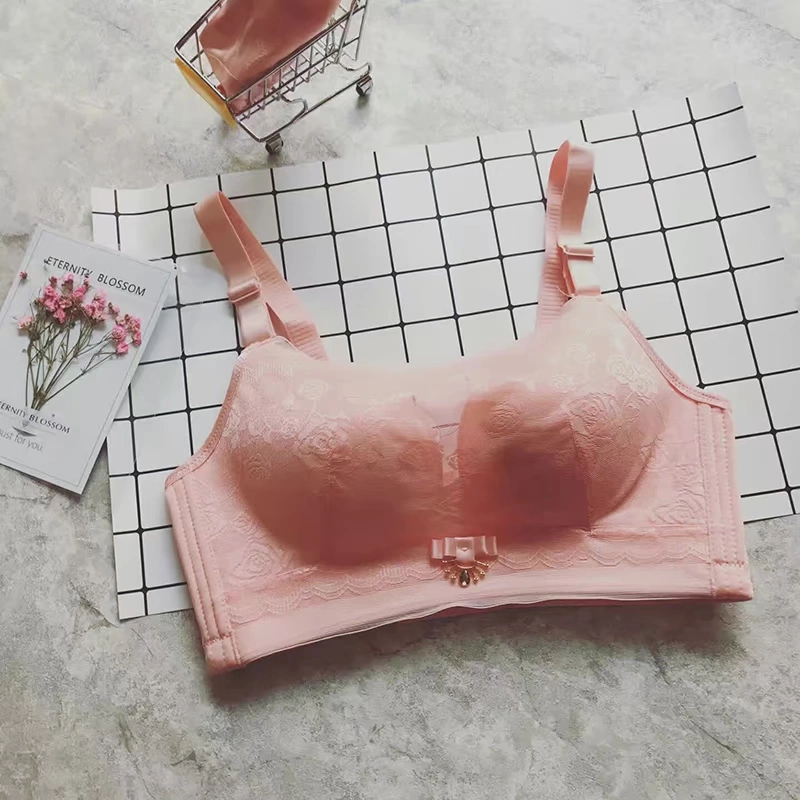 Tube top bra tập hợp quần lót quần lót set ren lưới nữ tính không vòng thép sexy phụ nữ điều chỉnh loại - Bộ đồ lót