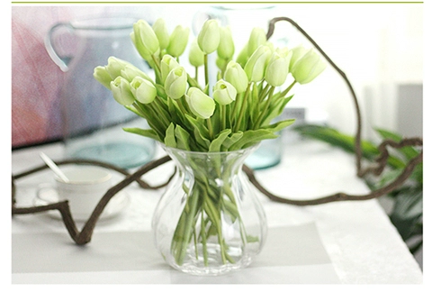 cỏ giả Pu Tulip Hoa Nhân Tạo Đồ Trang Trí Phòng Khách Phong Cách Châu Âu Hoa Nhân Tạo Chậu Hoa Trang Trí Hình Dã Ngoại Hoa Nhân Tạo cây cảnh giả trang trí phòng khách hoa sen giả cao cấp